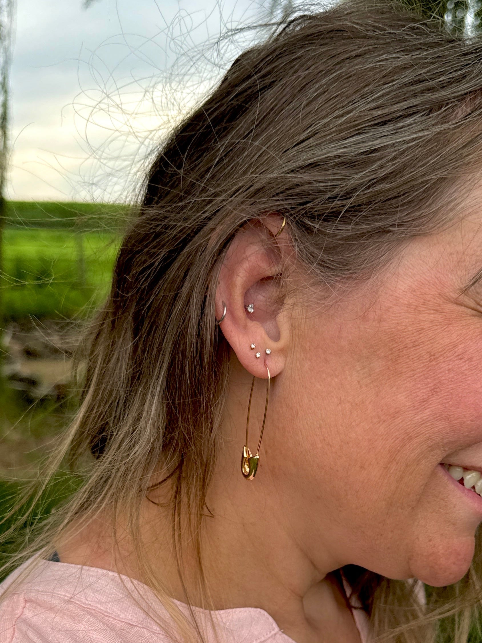 Safety Pin Earrings