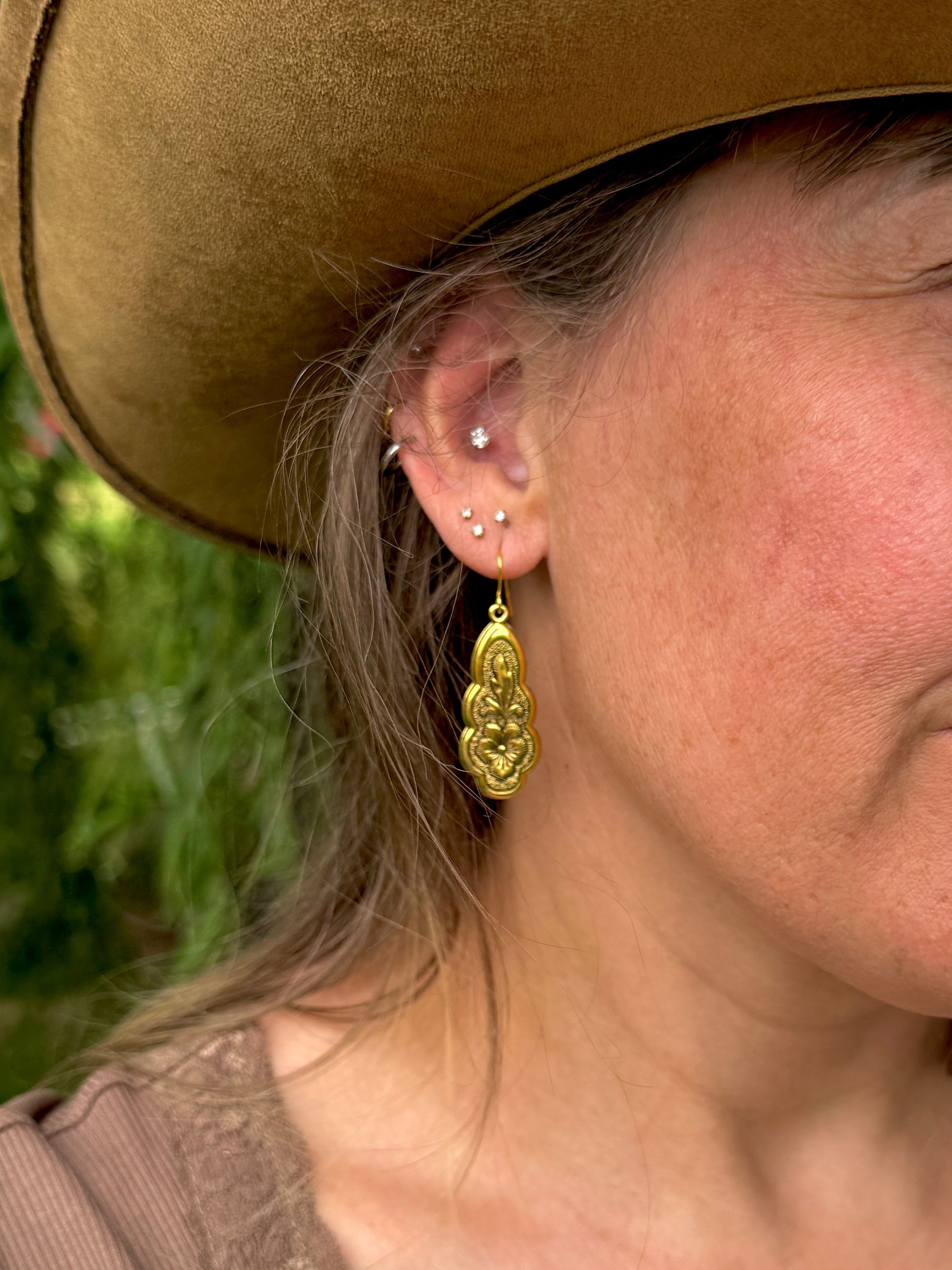 Flower Spoon Earrings