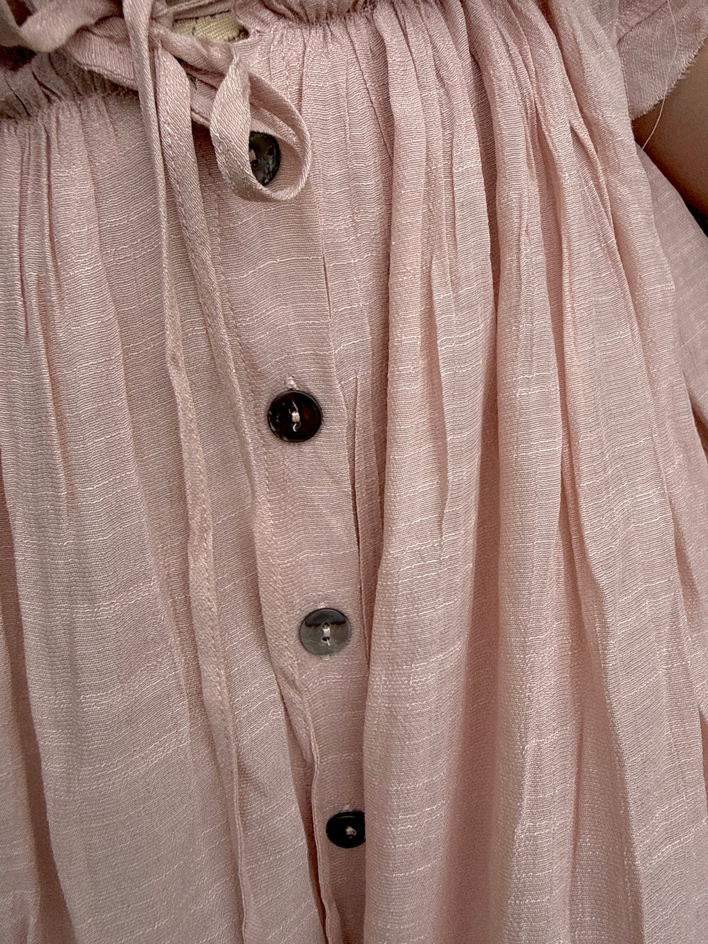 Deep V Neckline Ruffle
Maxi Dress