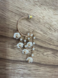 Flower chime earrings