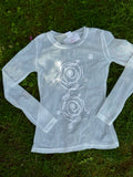 Missy sheer lace long sleeve