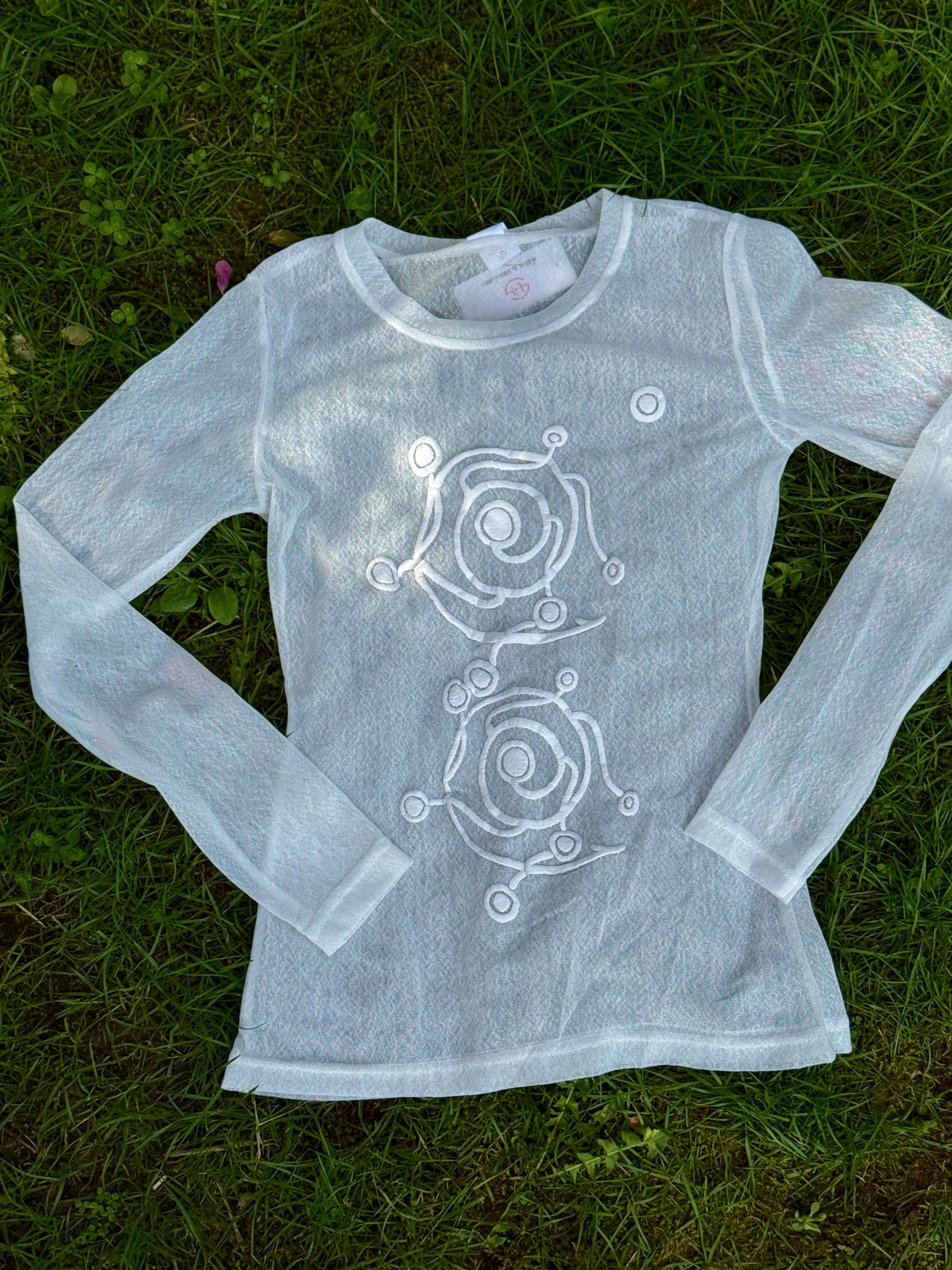 Missy sheer lace long sleeve