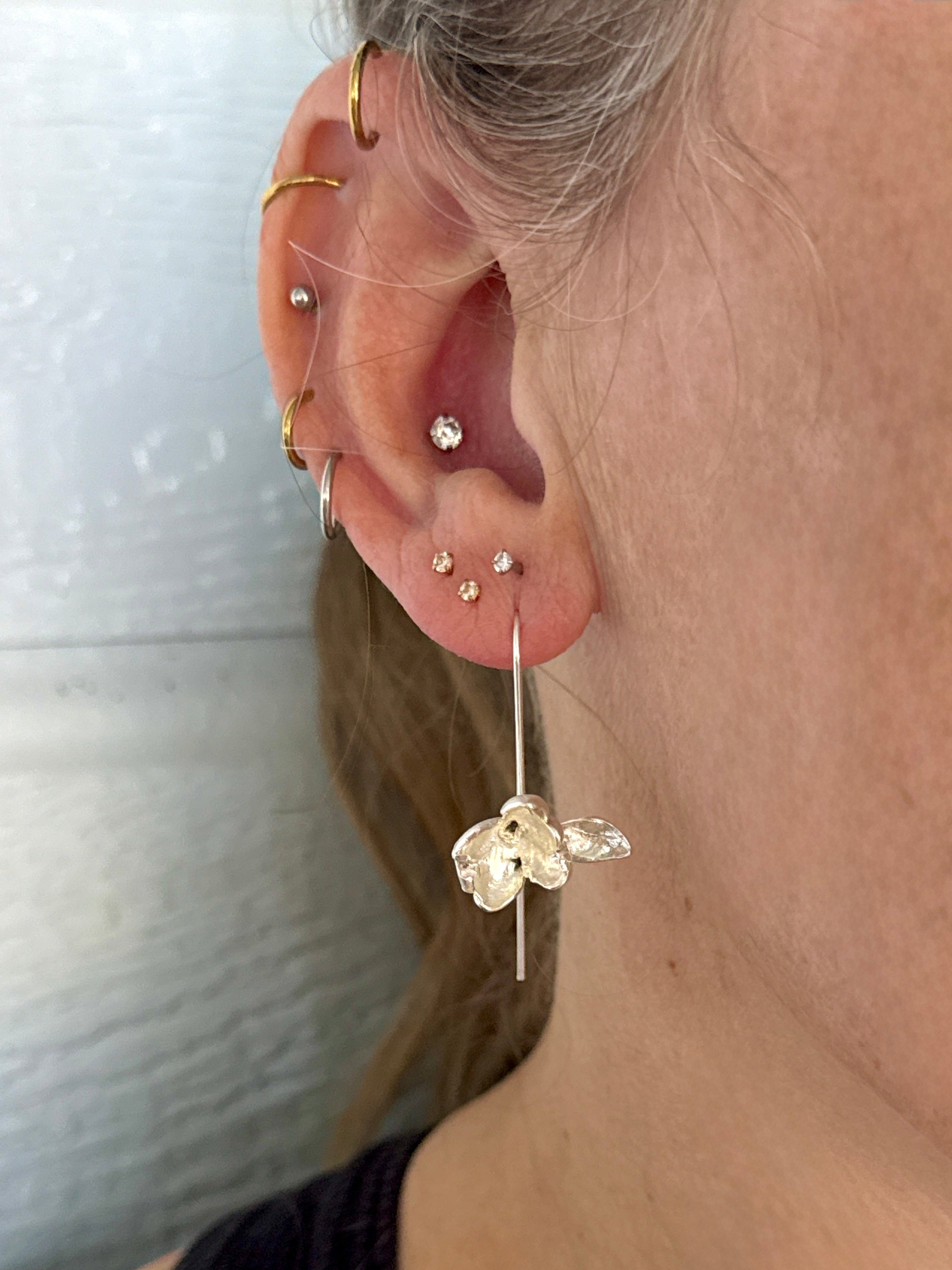 Orchid branch Drop Earrings