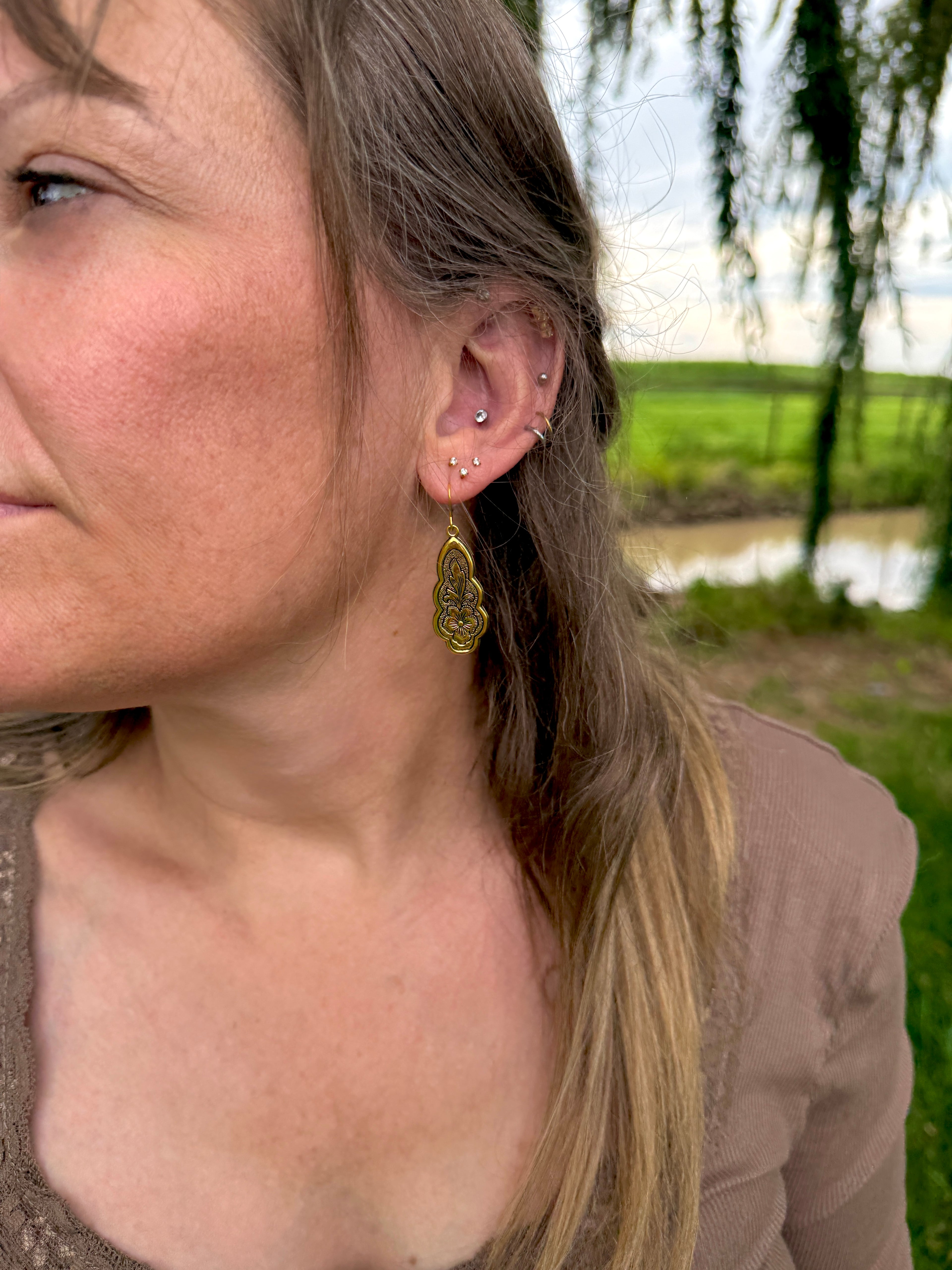 Flower Spoon Earrings