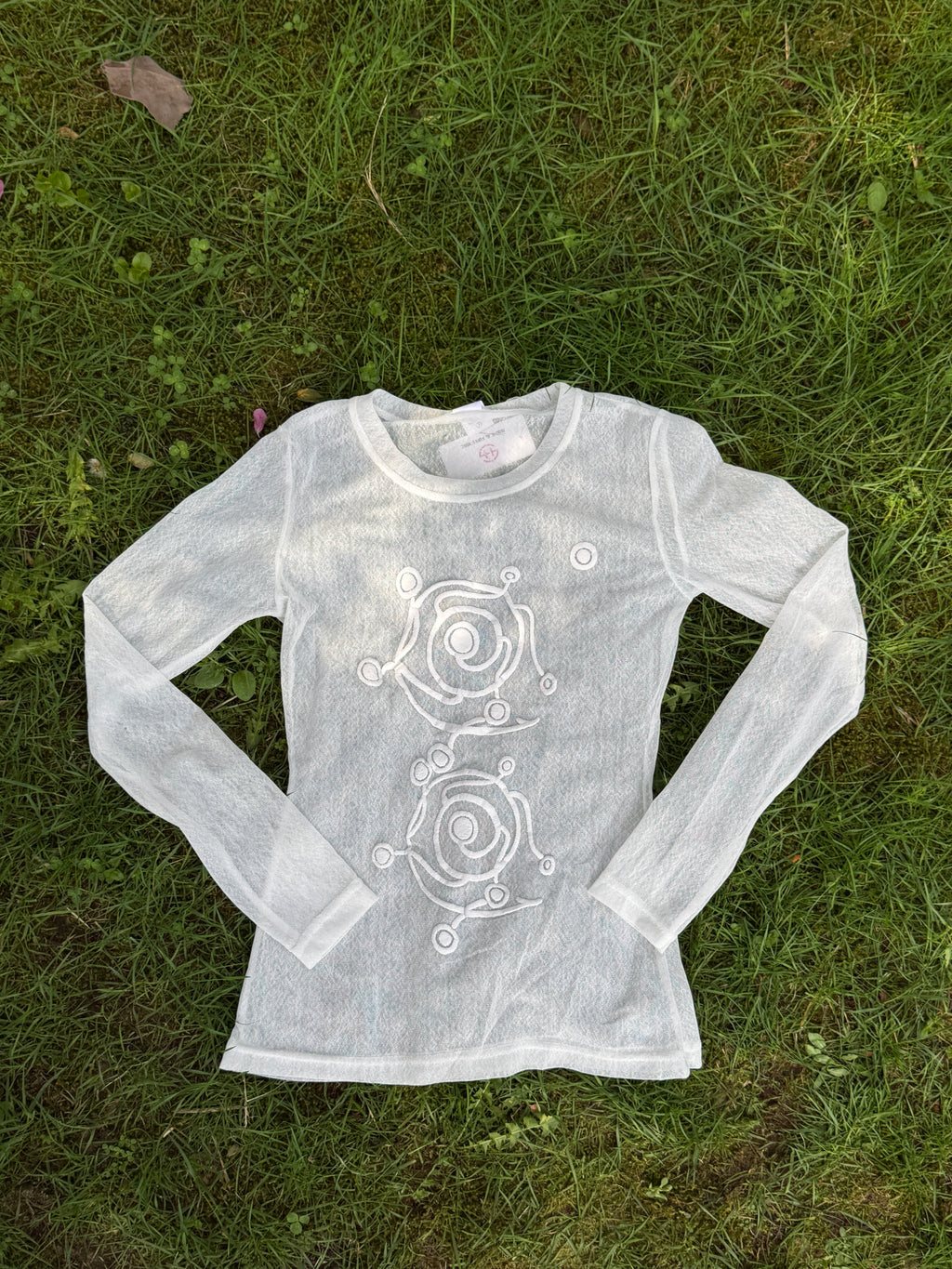 Missy sheer lace long sleeve