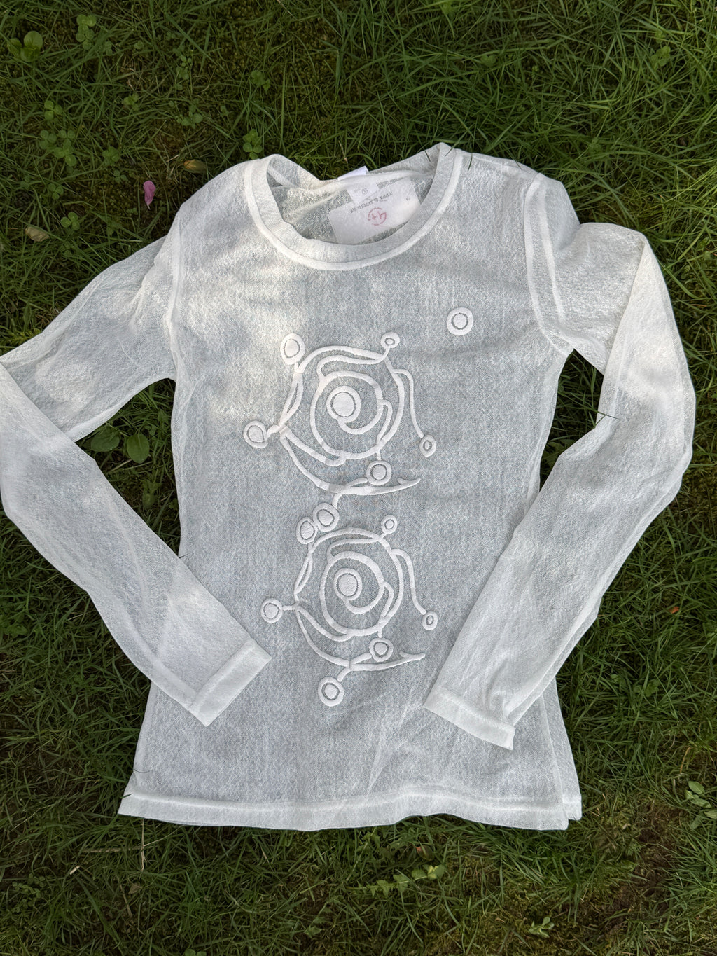 Missy sheer lace long sleeve