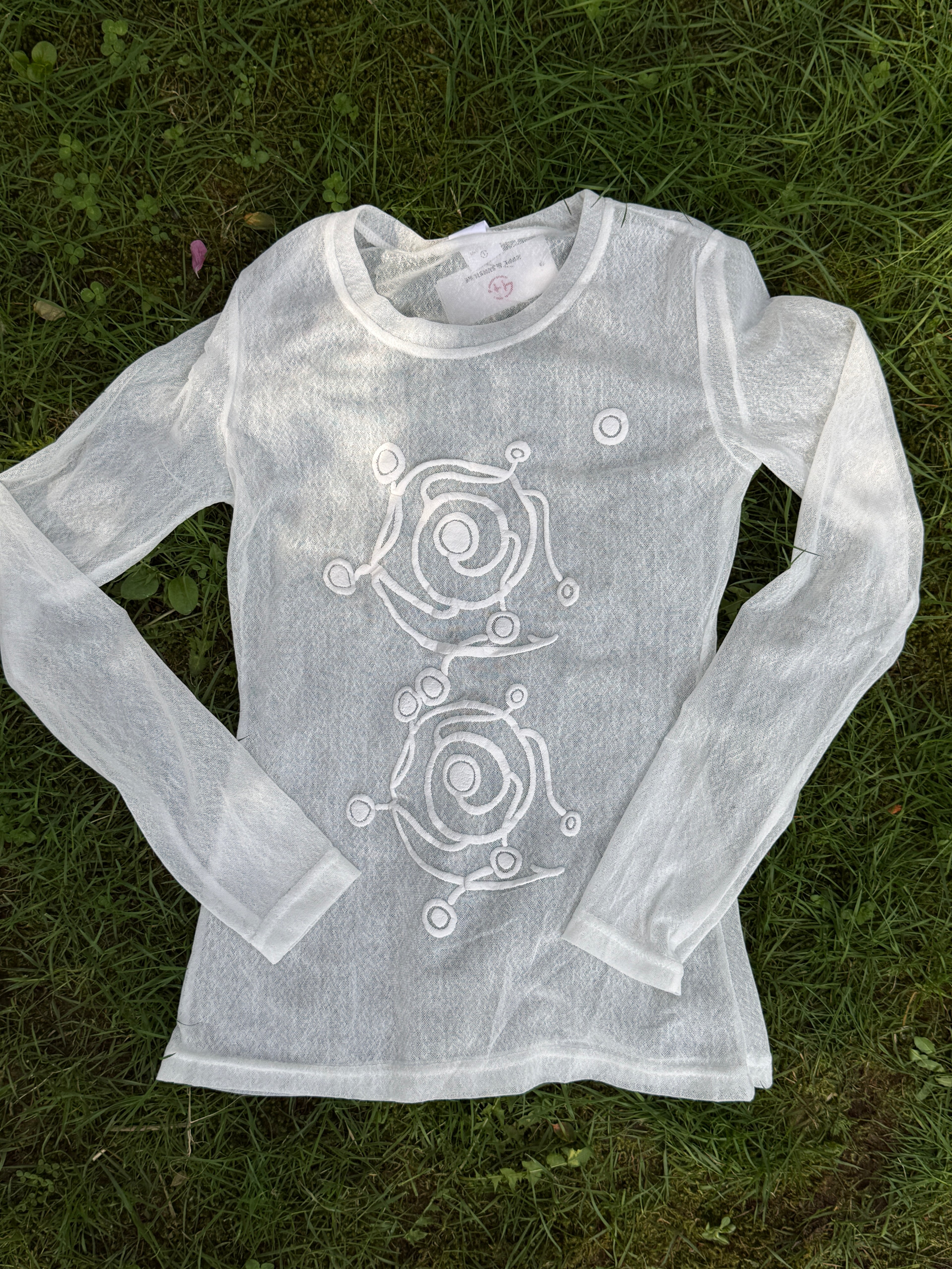 Missy sheer lace long sleeve