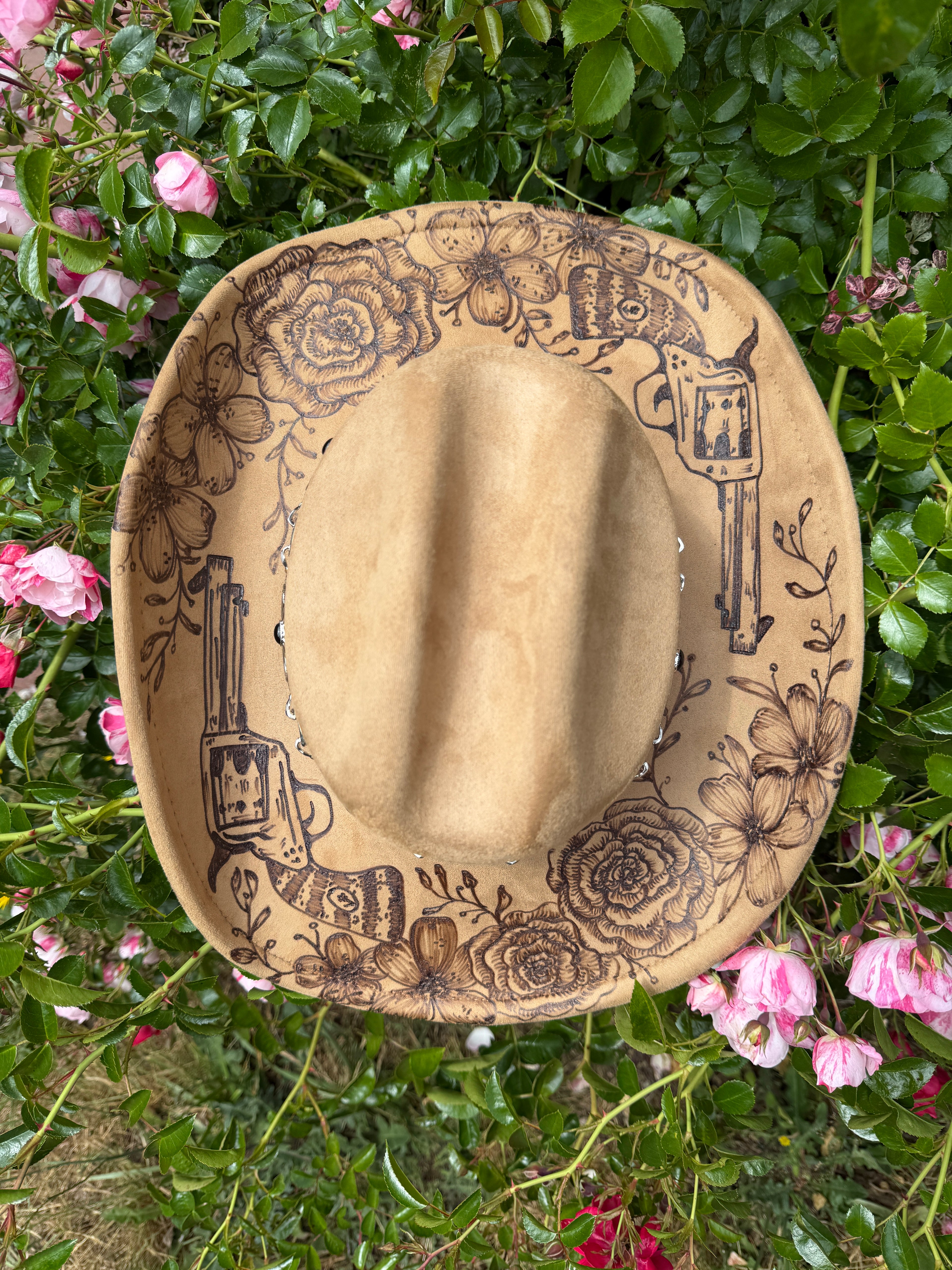 Large Design - cowgirl hat