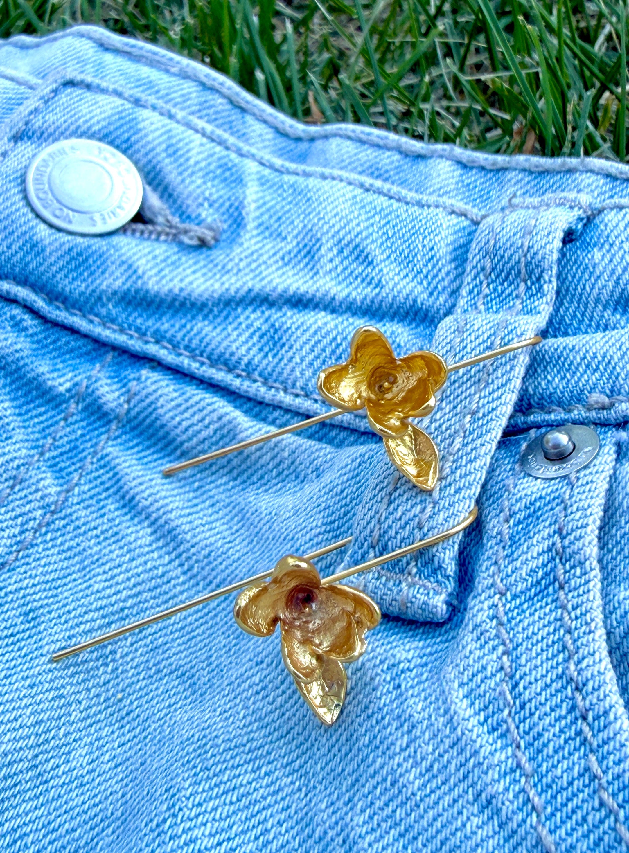 Orchid branch Drop Earrings