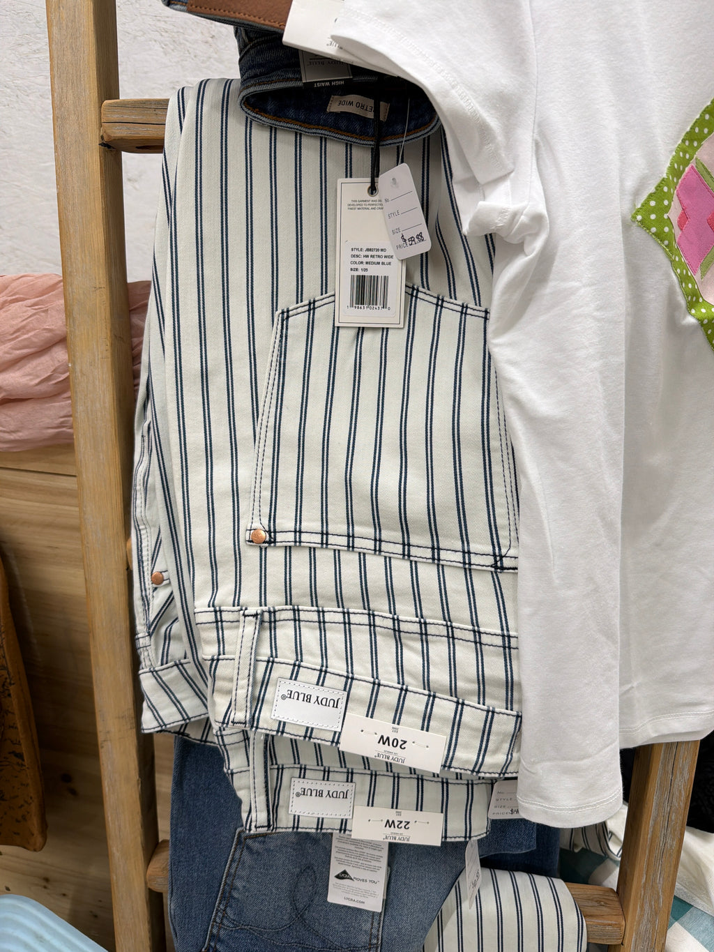 Judy blue stripe jeans