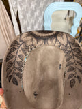 Taupe Sunflower Cowboy Hat