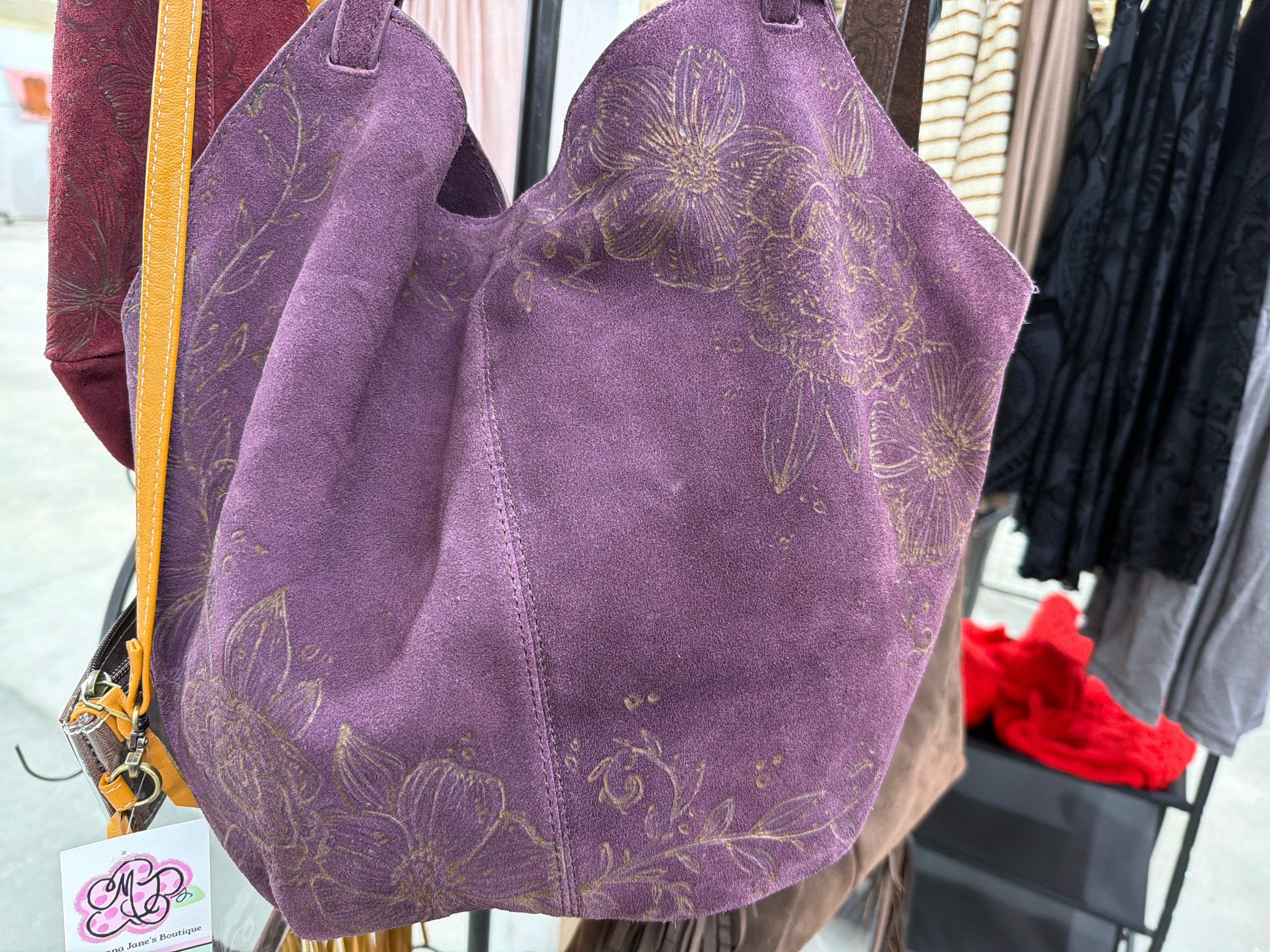 Purple Flowers purse