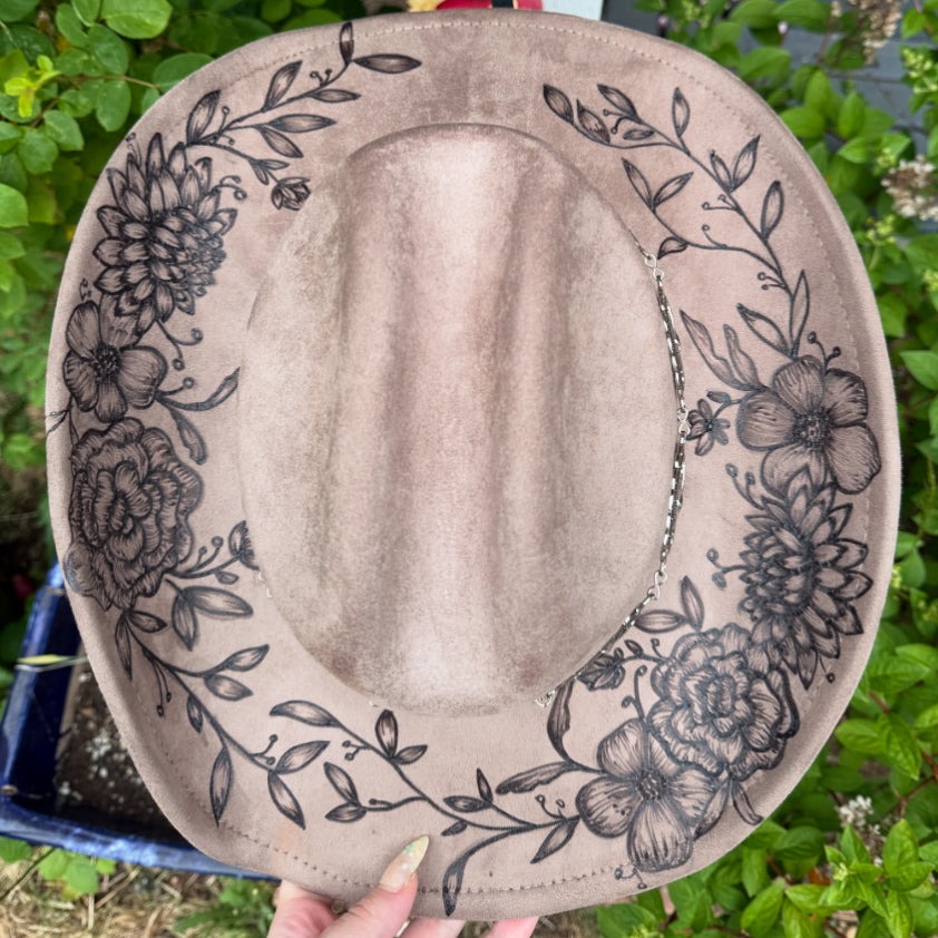 Large Design - cowgirl hat
