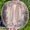 Large Design - cowgirl hat