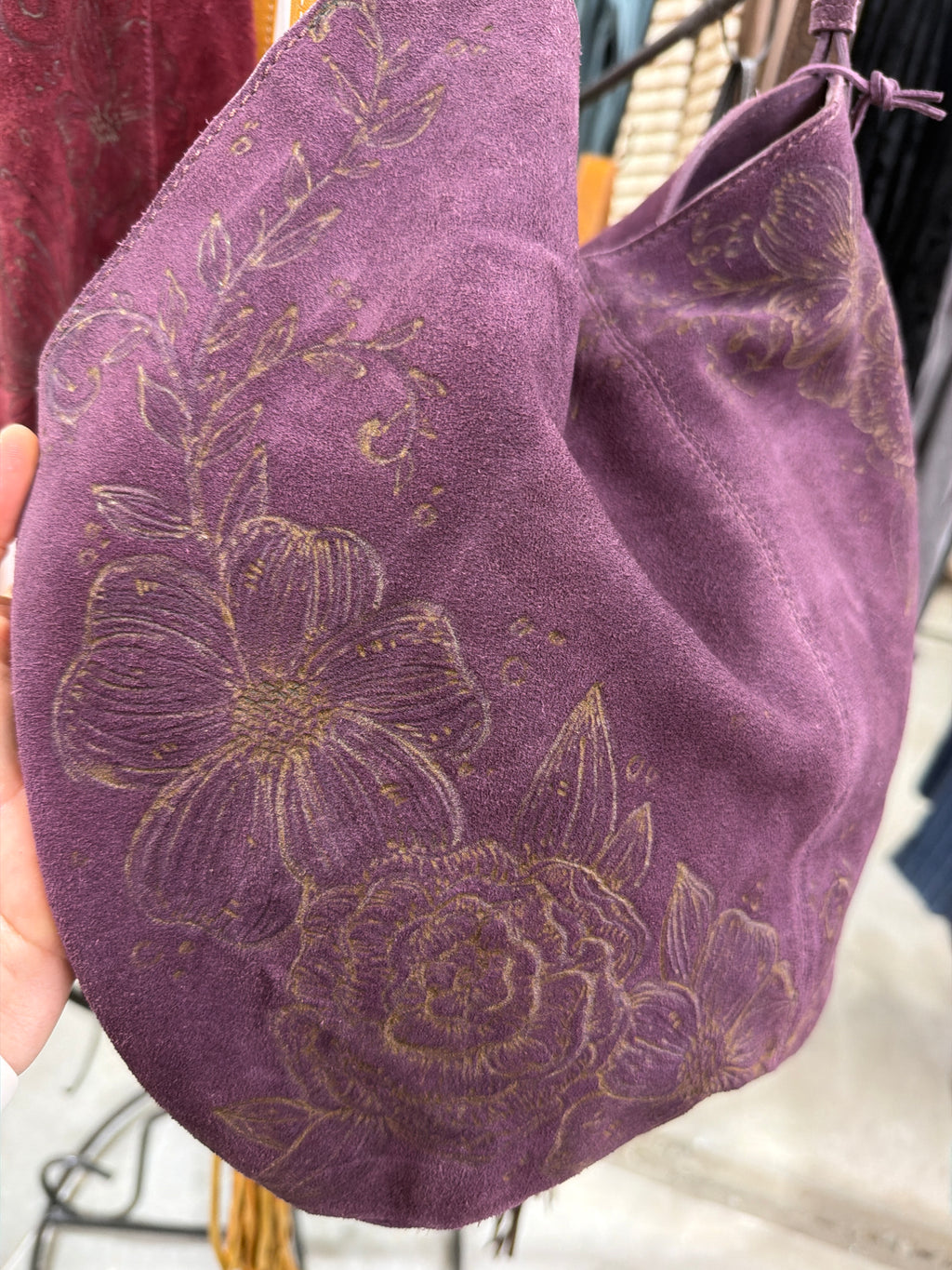 Purple Flowers purse