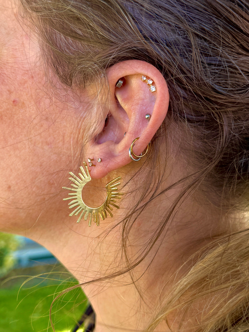 Sunrise Hoop Earrings