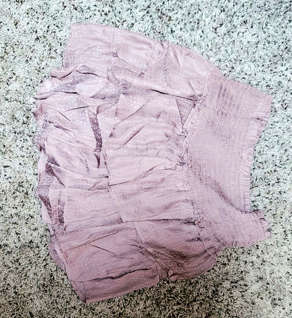 Micro Polka Dot Satin Skort