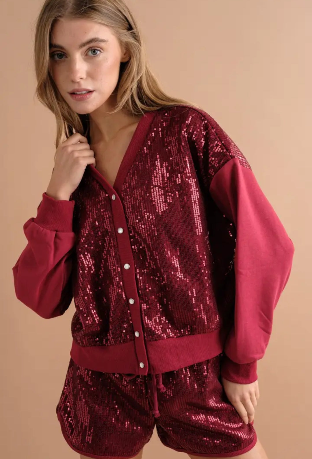 Sequined Track Suit