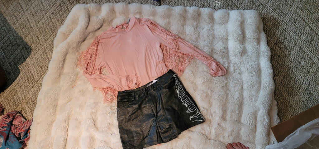 Metallic Rhinestone Shorts